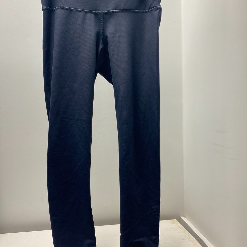 Long Dark Gray/Blue Athletic Leggings